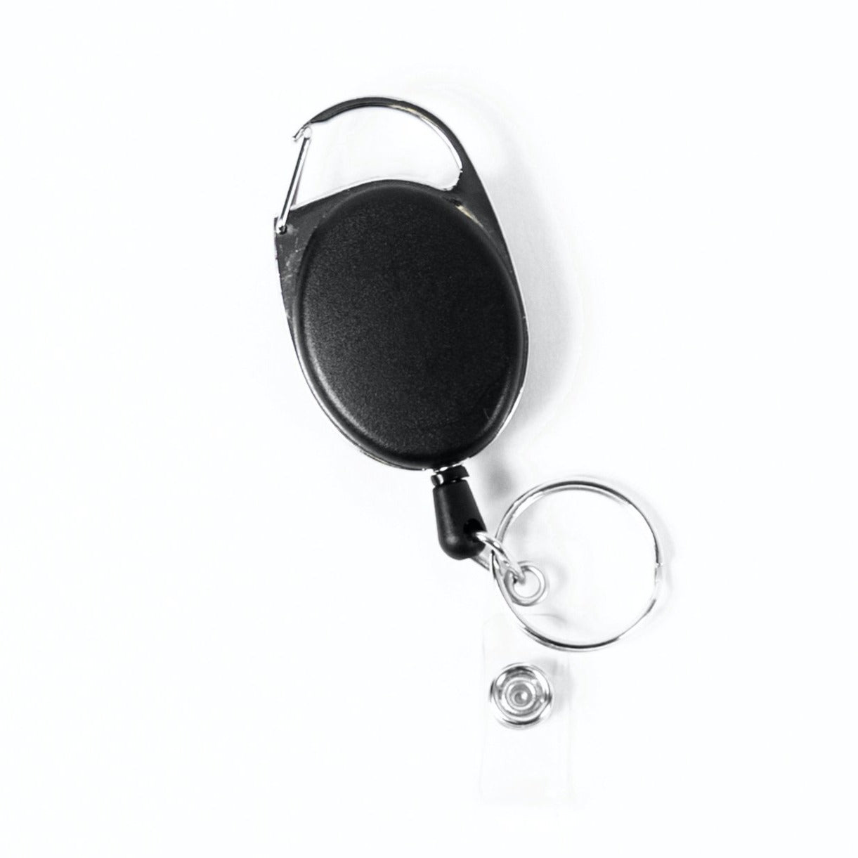 Retractable Key Ring Carabineer with Belt Clip